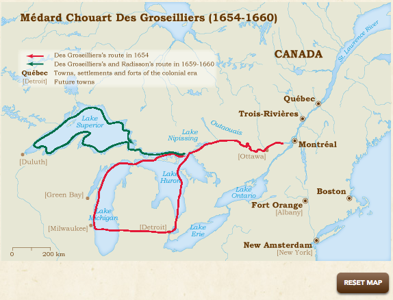 Groseilliers's Map